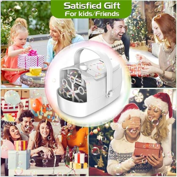 Bubble Machine Durable Automatic Bubble Blower, 18000+ Big Bubbles Per Minute - Picture 6 of 7